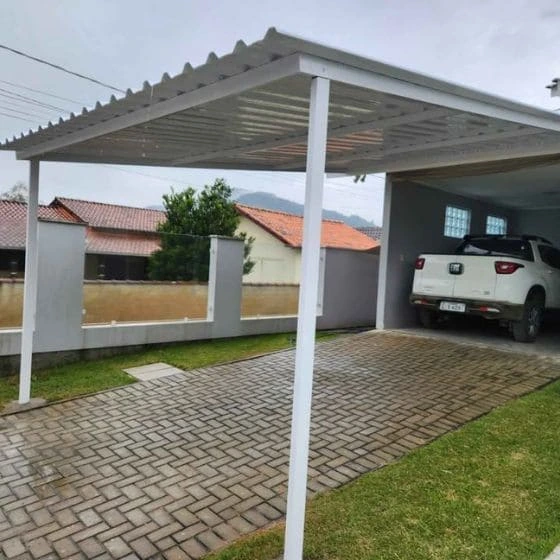 Cobertura de Telha Metálica Simples em Bragança Paulista SP Cobertura de Telha Metálica Simples em Bragança Paulista SP — Cobertura com estrutura metálica reforçada