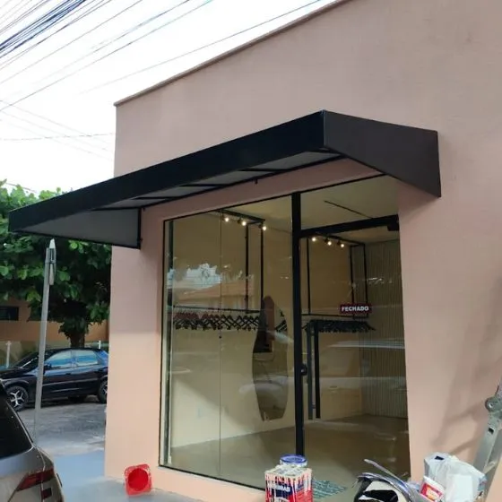 Toldo Fixo de Lona PVC em Bragança Paulista SP Toldo Fixo de Lona PVC em Bragança Paulista SP — Instalação em área gourmet com churrasqueira