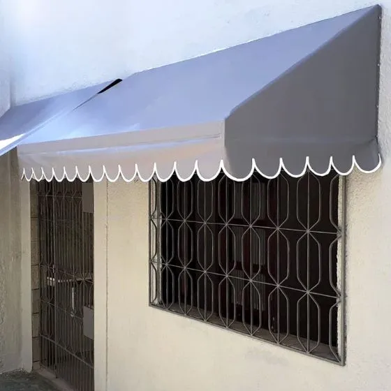 Toldo Fixo de Lona PVC em Bragança Paulista SP Toldo Fixo de Lona PVC em Bragança Paulista SP — Cobertura com calha lateral para escoamento